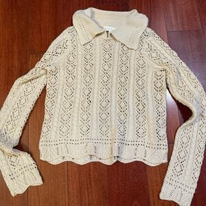 Cream Knit Women's Sweater